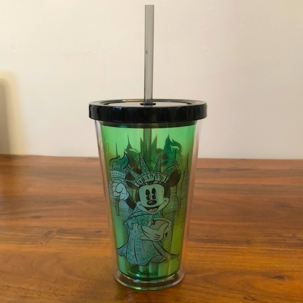 NWT Minnie Mouse Lady Liberty Plastic Tumbler | Disney